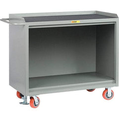 Little Giant - 3,600 Lb Capacity Mobile Service Bench - 41" Wide x 24" Deep x 43" High, Steel, Gray - Caliber Tooling