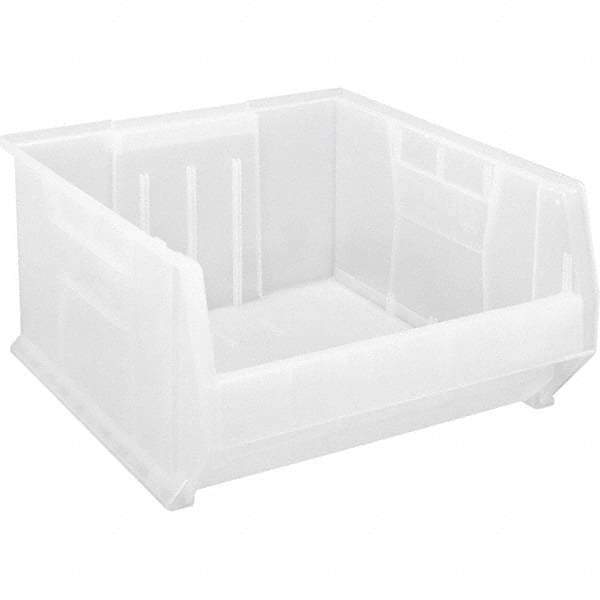 Quantum Storage - 225 Lb Load Capacity Clear Polypropylene Tote Container - Stacking, 12" Long x 22-1/2" Wide x 23.9" High - Caliber Tooling