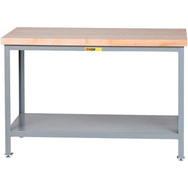 Little Giant - 24 Wide x 24" Deep x 35" High, Steel Butcher Block Top - Adjustable Height Legs - Caliber Tooling