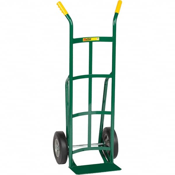 Little Giant - 800 Lb Capacity 49" OAH Hand Truck - Dual Handle, Steel, Rubber Wheels - Caliber Tooling