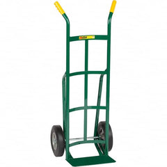 Little Giant - 800 Lb Capacity 49" OAH Hand Truck - Dual Handle, Steel, Rubber Wheels - Caliber Tooling