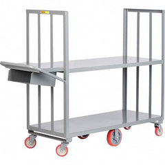 Little Giant - 2,000 Lb Capacity, 24" Wide x 60" Long x 58" High Order Picking Cart - Steel, Polyurethane Casters - Caliber Tooling