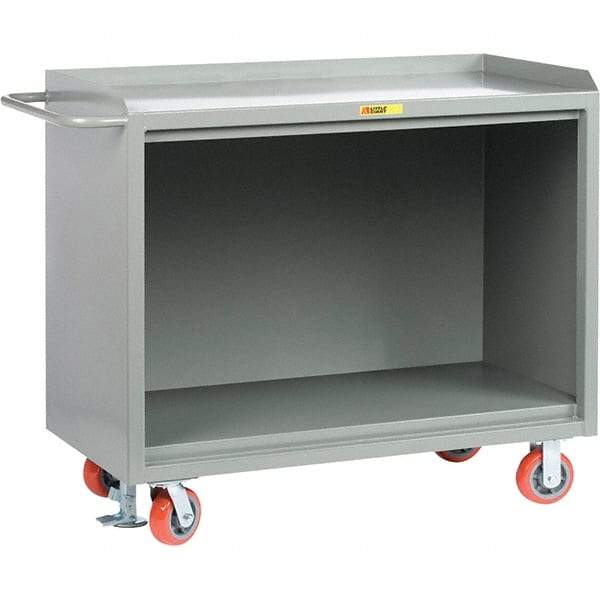 Little Giant - 3,600 Lb Capacity Mobile Service Bench - 41" Wide x 24" Deep x 43" High, Steel, Gray - Caliber Tooling