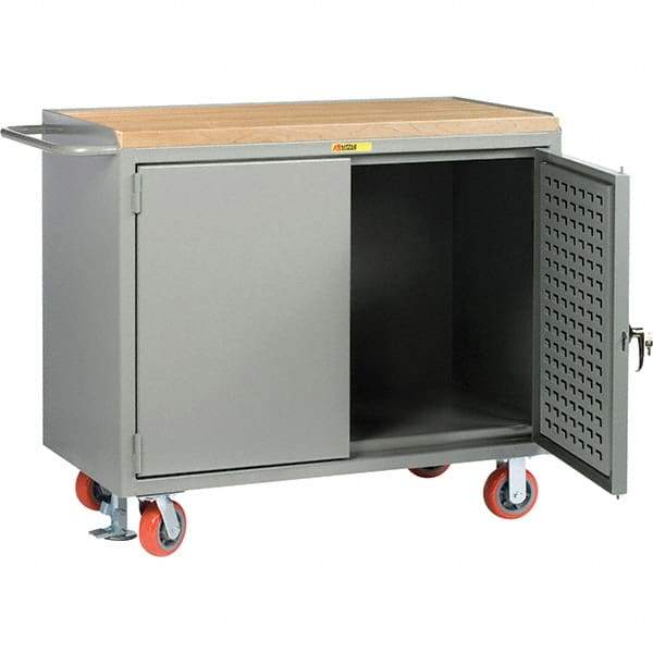 Little Giant - 3,600 Lb Capacity Mobile Workbench with Pegboard Panel - 48" Wide x 43-1/2" High - Caliber Tooling