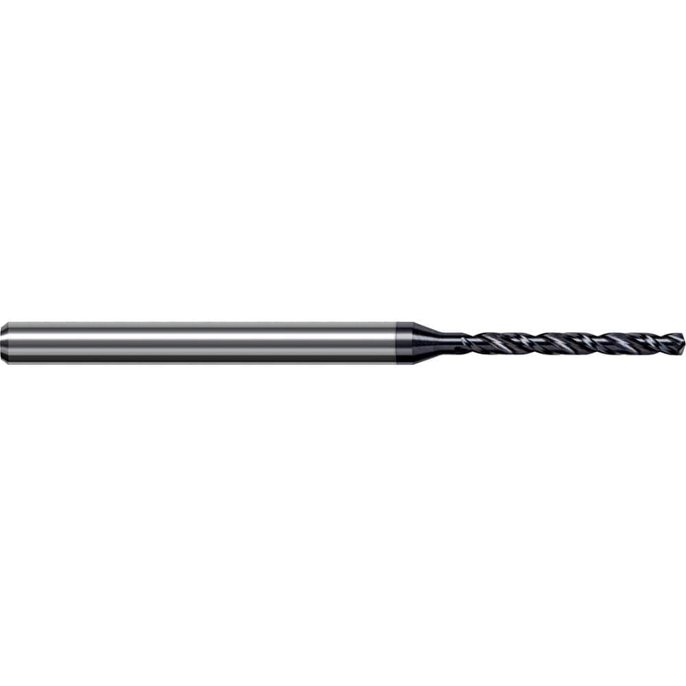 Micro Drill Bit: 140 °, Solid Carbide AlTiN Nano Finish, RH Cut, Spiral Flute, Straight-Cylindrical Shank