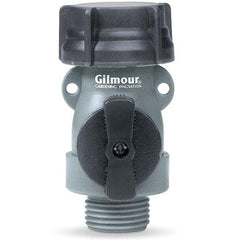 Gilmour - Garden Hose Fittings & Repair Kits Type: Shut-Off Valve Connector Type: Male; Female - Caliber Tooling