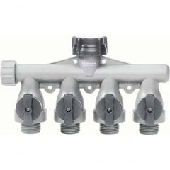 Gilmour - Garden Hose Fittings & Repair Kits Type: Shut-Off Valve Connector Type: Male; Female - Caliber Tooling