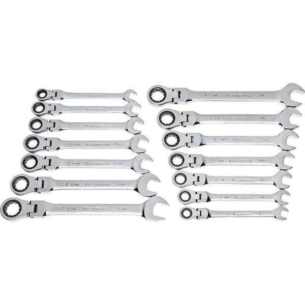 GearWrench - Wrench Sets Tool Type: Combination Wrench System of Measurement: Inch/Metric - Caliber Tooling