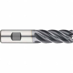 Guhring - 1" Diam 5 Flute Solid Carbide 0.25" Corner Radius End Mill - Caliber Tooling