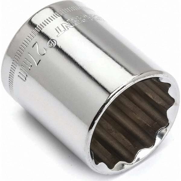 Crescent - Hand Sockets Drive Size (Inch): 1/2 Size (mm): 27.0 - Caliber Tooling