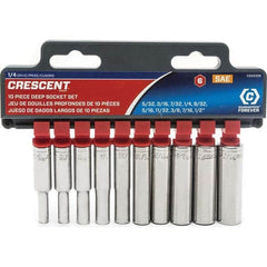 Crescent - Socket Sets Measurement Type: Inch Drive Size: 1/4 - Caliber Tooling