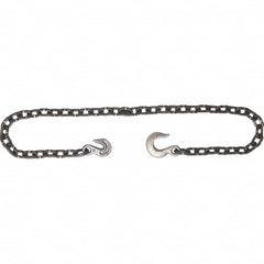 Campbell - Welded Chain; Chain Grade: 30 ; Trade Size: 3/8 ; Load Capacity (Lb.): 2,650 ; Finish/Coating: Standard ; Type: Log Chain ; Length (Feet): 14 - Exact Industrial Supply