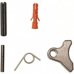 Campbell - Lifting Aid Accessories; Type: Trigger Repair Kit ; For Use With: Clevis, Eye & Swivel Self Locking Hooks ; Additional Information: Pivot Pin; (2) Drive Pins; Trigger; Trigger Spring; Spring Alignment Insert (9/32 & 3/8 Kits Only) - Exact Industrial Supply