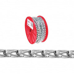 Campbell - Weldless Chain; Type: Sash Chain ; Load Capacity (Lb.): 106 ; Trade Size: #35 ; Chain Diameter (Decimal Inch): 0.0400 ; Finish/Coating: Zinc Plated ; PSC Code: 4010 - Exact Industrial Supply