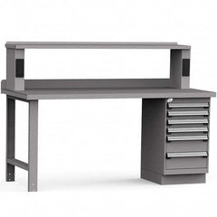 Rousseau Metal - Stationary Work Benches, Tables Type: Work Bench Top Material: Painted Steel - Caliber Tooling