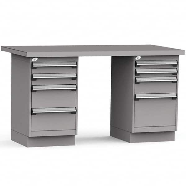 Rousseau Metal - Stationary Work Benches, Tables Type: Work Bench Top Material: Painted Steel - Caliber Tooling