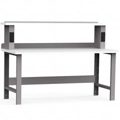 Rousseau Metal - Stationary Work Benches, Tables Type: Work Bench Top Material: Laminated Plastic - Caliber Tooling