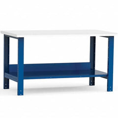 Rousseau Metal - Stationary Work Benches, Tables Type: Work Bench Top Material: Laminated Plastic - Caliber Tooling