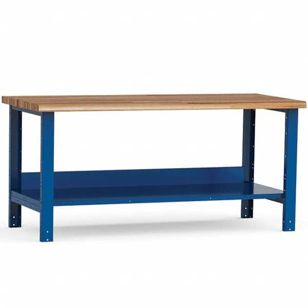 Rousseau Metal - Stationary Work Benches, Tables Type: Work Bench Top Material: Laminated Wood - Caliber Tooling