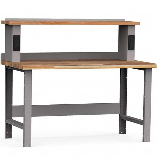 Rousseau Metal - Stationary Work Benches, Tables Type: Work Bench Top Material: Laminated Wood - Caliber Tooling