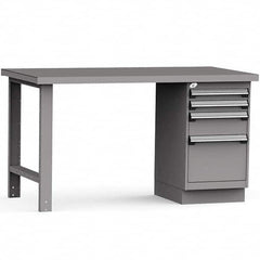 Rousseau Metal - Stationary Work Benches, Tables Type: Work Bench Top Material: Painted Steel - Caliber Tooling