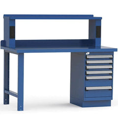 Rousseau Metal - Stationary Work Benches, Tables Type: Work Bench Top Material: Painted Steel - Caliber Tooling