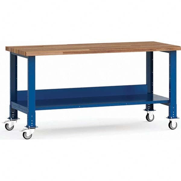 Rousseau Metal - Mobile Work Benches Type: Mobile Workbench Length: 72 (Inch) - Caliber Tooling