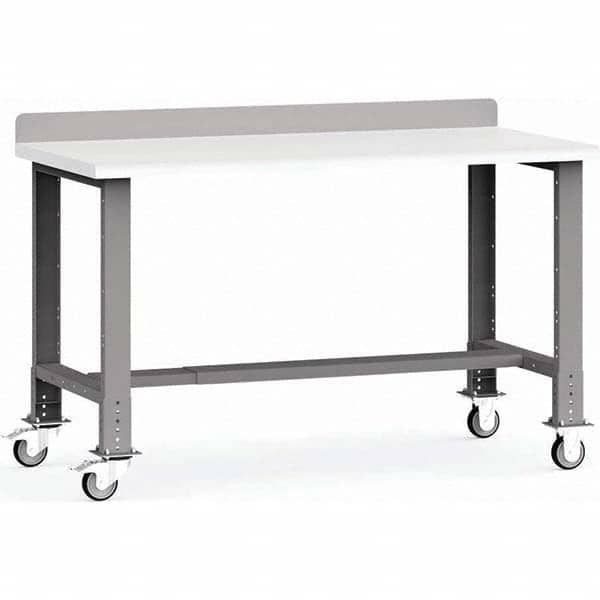 Rousseau Metal - Stationary Work Benches, Tables Type: Work Bench Top Material: Laminated Plastic - Caliber Tooling