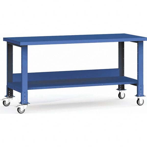 Rousseau Metal - Mobile Work Benches Type: Mobile Workbench Length: 72 (Inch) - Caliber Tooling