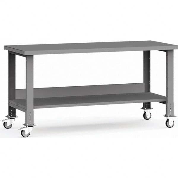 Rousseau Metal - Mobile Work Benches Type: Mobile Workbench Length: 72 (Inch) - Caliber Tooling