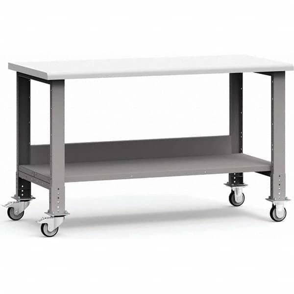 Rousseau Metal - Mobile Work Benches Type: Mobile Workbench Length: 60 (Inch) - Caliber Tooling