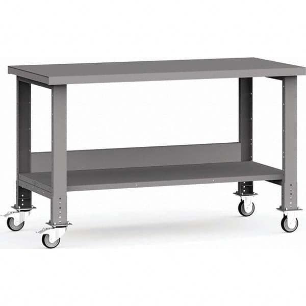 Rousseau Metal - Mobile Work Benches Type: Mobile Workbench Length: 60 (Inch) - Caliber Tooling