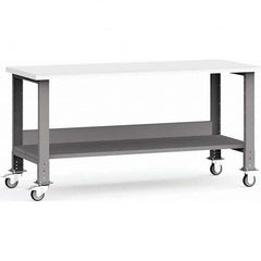 Rousseau Metal - Mobile Work Benches Type: Mobile Workbench Length: 72 (Inch) - Caliber Tooling