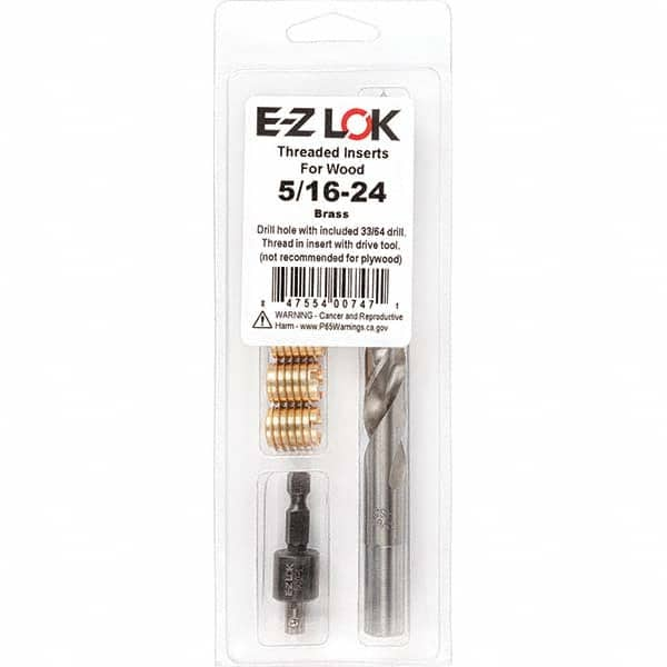 E-Z LOK - Thread Repair Kits Insert Thread Size (Inch): 5/16-24 Includes Drill: Yes - Caliber Tooling