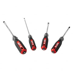 Milwaukee Tool - Screwdriver Sets Screwdriver Types Included: Phillips; Slotted Number of Pieces: 4 - Caliber Tooling