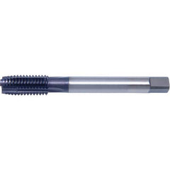 Cleveland - #5-40 UNC Class 2B 3-Flute Black Oxide Finish HSS-E Spiral Point Tap - Exact Industrial Supply