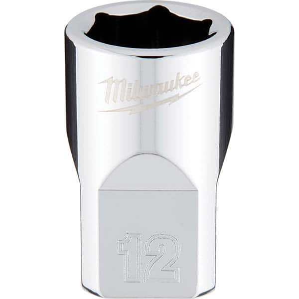 Milwaukee Tool - Hand Sockets Drive Size (Inch): 3/8 Size (mm): 12.0000 - Caliber Tooling