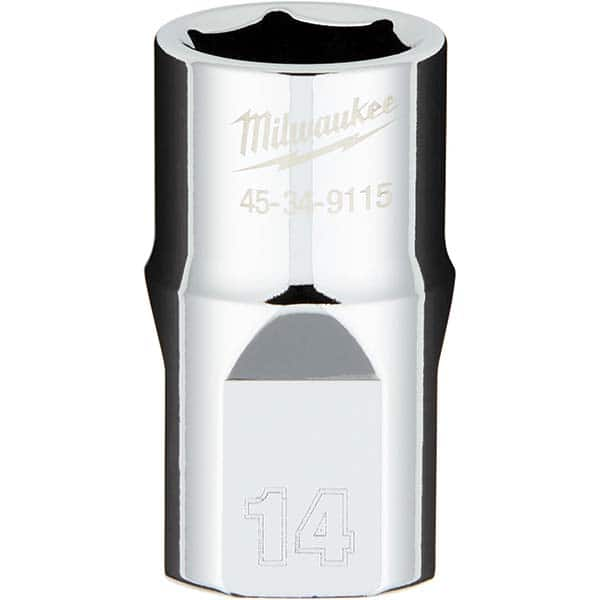 Milwaukee Tool - Hand Sockets Drive Size (Inch): 1/2 Size (mm): 14.0000 - Caliber Tooling