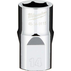 Milwaukee Tool - Hand Sockets Drive Size (Inch): 1/2 Size (mm): 14.0000 - Caliber Tooling