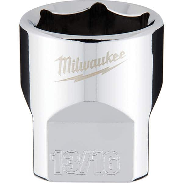 Milwaukee Tool - Hand Sockets Drive Size (Inch): 3/8 Size (Inch): 13/16 - Caliber Tooling