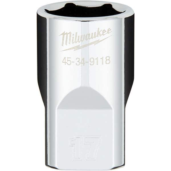 Milwaukee Tool - Hand Sockets Drive Size (Inch): 1/2 Size (mm): 17.0000 - Caliber Tooling