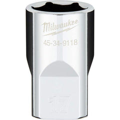 Milwaukee Tool - Hand Sockets Drive Size (Inch): 1/2 Size (mm): 17.0000 - Caliber Tooling