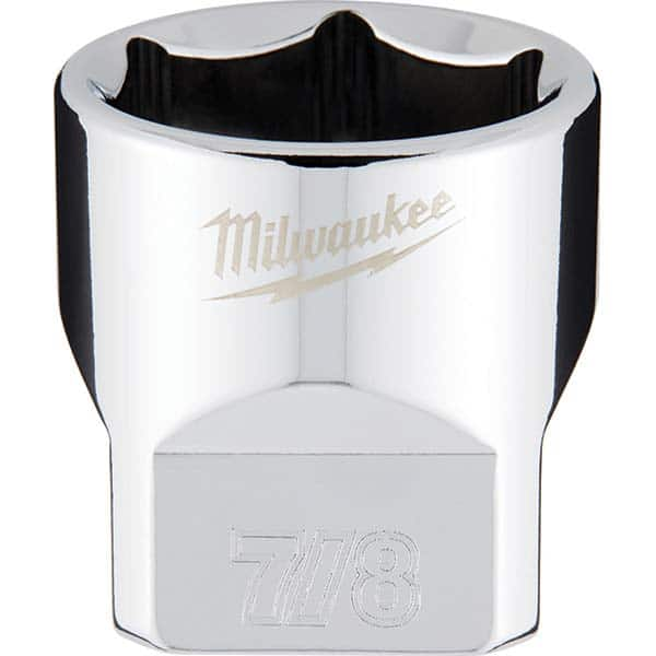 Milwaukee Tool - Hand Sockets Drive Size (Inch): 3/8 Size (Inch): 7/8 - Caliber Tooling