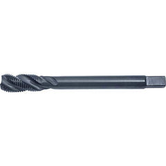 Spiral Flute Tap: M4 x 0.70, DIN, 3 Flute, Modified Bottoming, 6H Class of Fit, HSS-E, Black Oxide Finish 0.827″ Thread Length, 2.4803″ OAL, Right Hand Flute, Right Hand Thread, Series PRO-981SF