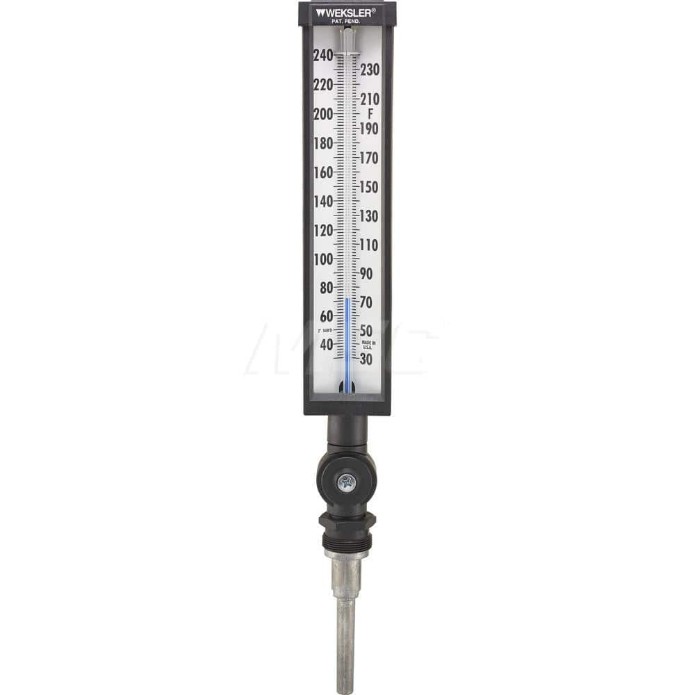 Glass Thermometers; Type: Column Thermometer; Immersion Length (mm): 3.5000; Stem Length (Inch): 3-1/2; Minimum Temperature (C): -1.00; Minimum Temperature (F): 30.000; Maximum Temperature (C): 115; Maximum Temperature (F): 240.000; Stem Length: 3-1/2; Im