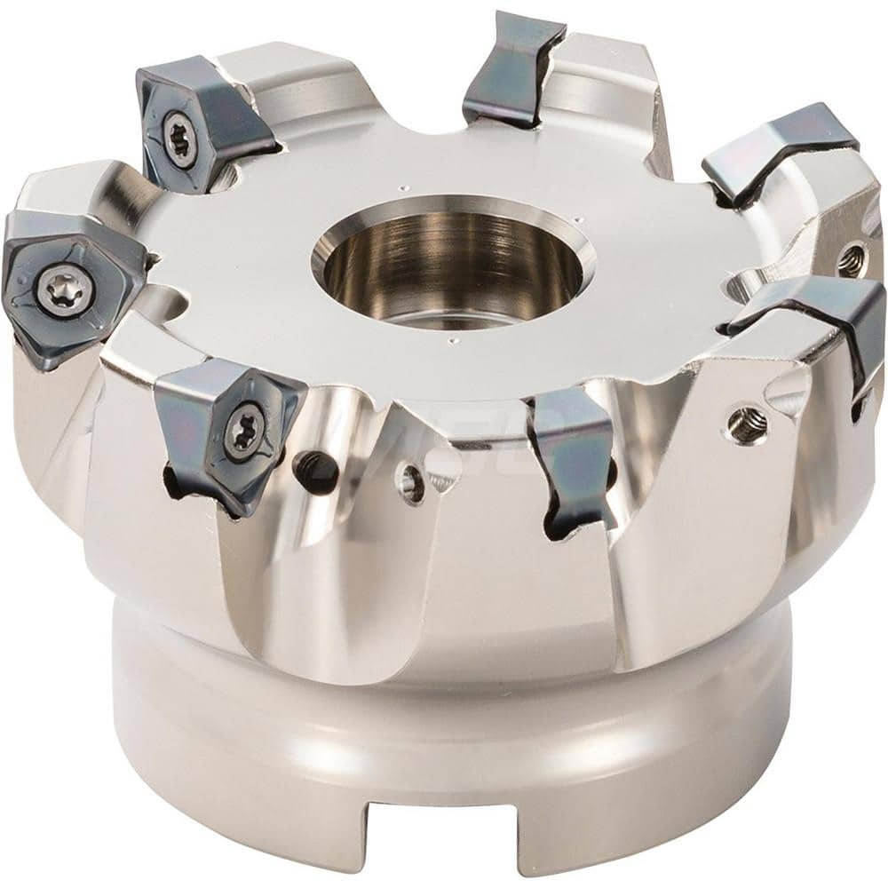 Kyocera MFWN90100R 05 11T Inch Bore Diameter, Extra-Fine Pitch, 11 Flute, 90 Degree Face Mill with a 3.9370  Cutting Diameter for Shouldering, Slotting, Facing, Plunging Applications