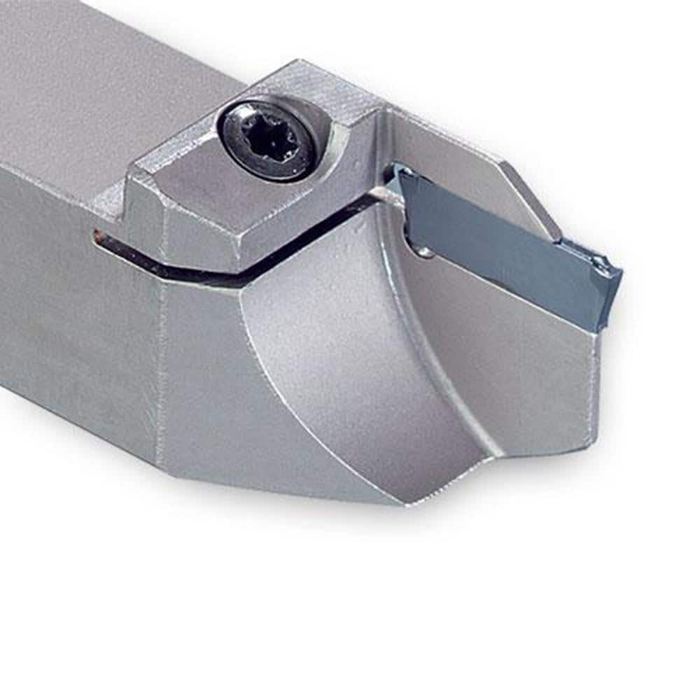 Indexable Grooving Toolholder:  TTEL9.5-20-2SH,  0.0690″ Max Groove Width 0.3950″ Max Depth,  Uses TD 2 & TS 2 Inserts,  0.3750″ Shank Height,  3/8″ Shank Width,  No