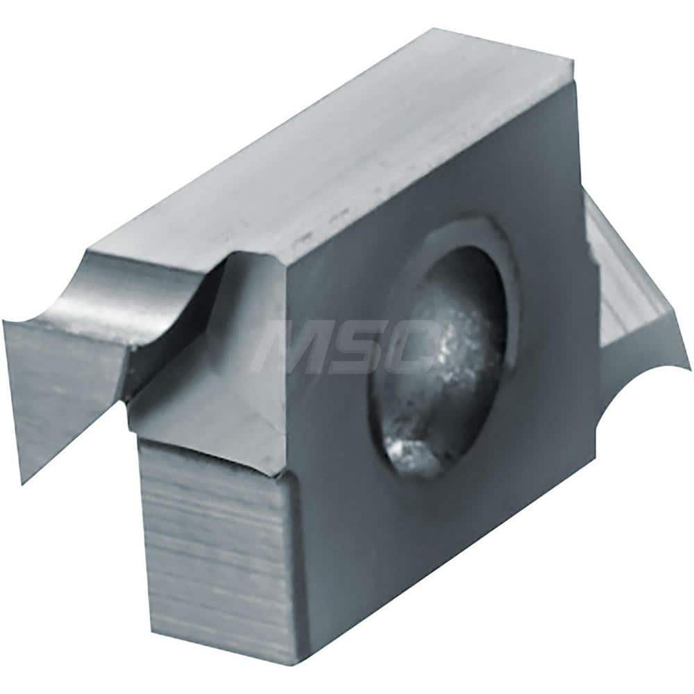 Grooving Insert: TWFG125 KW10, Solid Carbide Co & WC Finish, Right Hand, 1.25 mm Cutting Width, 2.2 mm Max Depth, Series TWFG