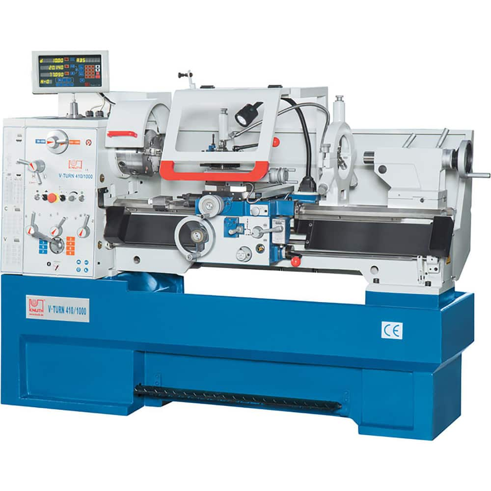 Engine Lathe:  3 Phase,  230.00V,  7.4 hp,  10mm,  Frequency 39.37mm Between Centers,  10mm Gap,  8.3mm Cross Slide,  15mm Swing,  2mm Spindle Bore