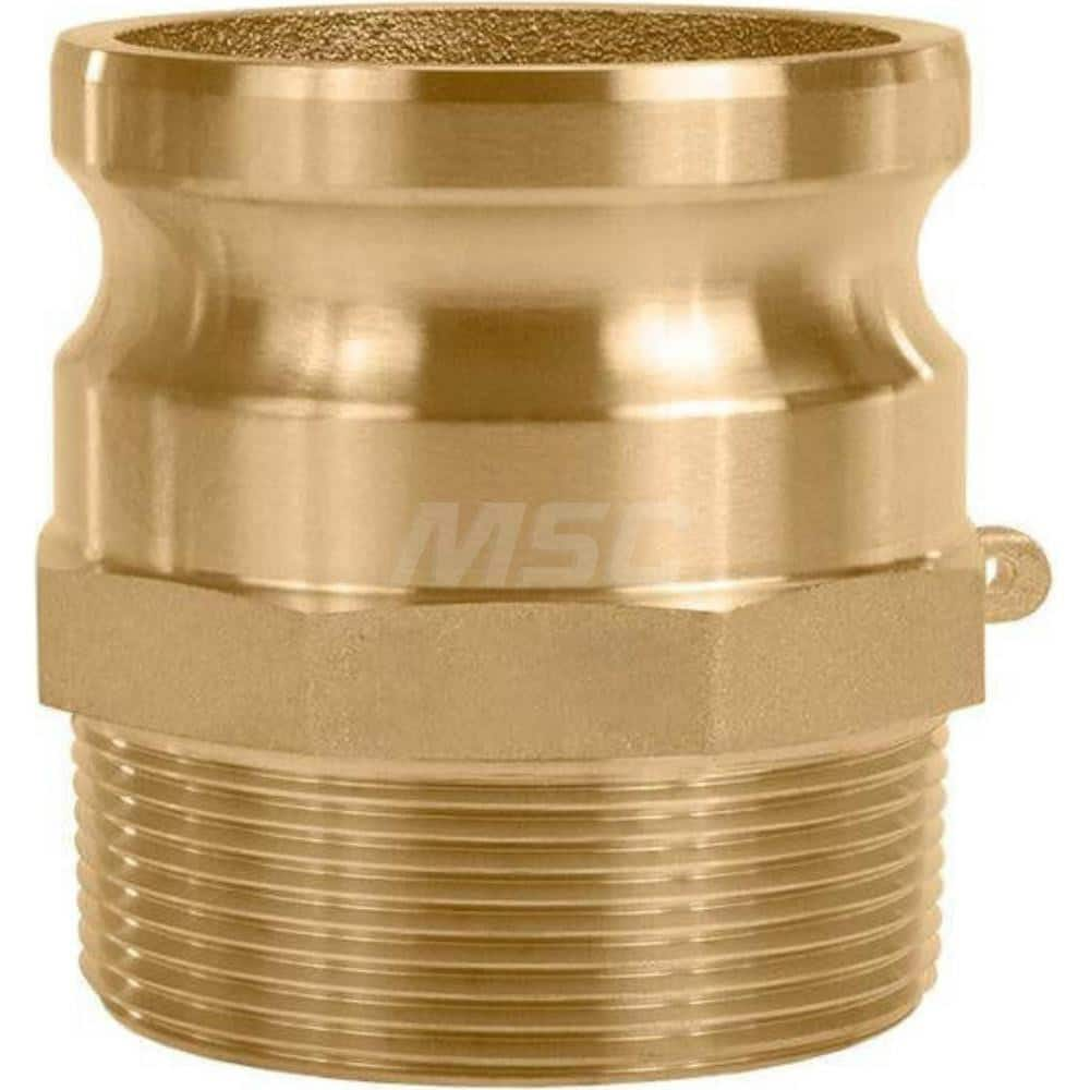 F Type Quick Coupling: 4″ Hose ID, 4″ Part F, Brass